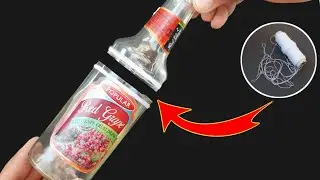 I never thought cutting a glass  bottle  with a thread  would be so easy - amazing