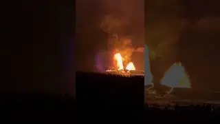 Double volcano in Hawaii