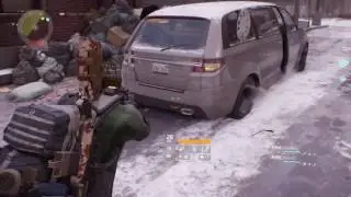 The Division glitch - Car hubcaps jump in the air, then fall back (next to Dragon&rsquo;s Nest)