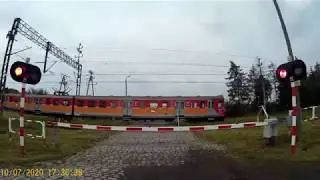 Prezentacja Przejazdu Kolejowego ul. Dojazdowa Gronowo Elbląskie. Lipiec 2020