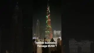 online network marketing ( forsage Busd) dubai burg Khalifa Live performance 👏 👌
