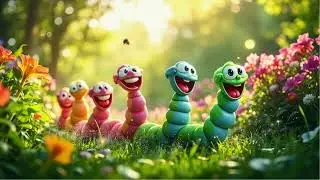 Wiggle Worm Parade 🪱 | Fun Kids Song & Dance | Original Sing-Along for Children