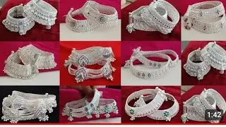 चांदी की पायल की डिजाइन | silver anklet design with price | Payal ki design Chandi new |#silverpayal