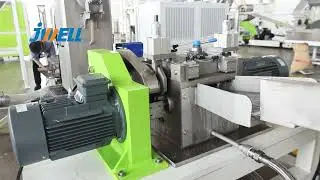 JWP120 32 PET waste yarn water cutting and granulation production line