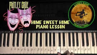 M&ouml;tley Cr&uuml;e Home Sweet Home Intro Piano Lesson