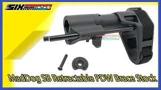 [MadDog] SB Retractable PDW Brace Stock[For Tokyo Marui M4 AEG Series]