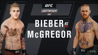 EA Sports UFC 3 - JUSTIN BIEBER vs CONOR MCGREGOR - Gameplay (HD) [1080p60FPS]