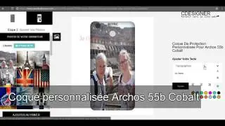 Coque De Protection Personnalis&eacute;e Pour Archos 55b Cobalt - ParadisDiscount