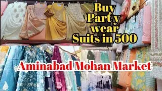 Mohan Market Aminabad Lucknow | Cotton Suit Collection | Partywear suits start at Rs.500 #aminabad