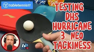 KOUS LIVE Tests DHS Hurricane 3 Neo Tackiness 🏓 Ball Stick Test