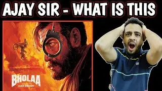 BHOLAA - Aadha Main Aadhi Vo Song Reaction and Bholaa Song Review and Reaction | Ajay Devgn