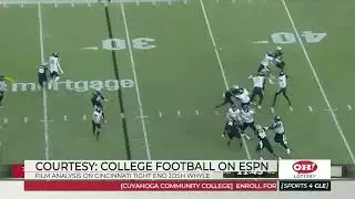 Film Analysis on Cincinnati Tight End Josh Whyle, Browns Draft Prospect - Sports4CLE, 4/21/23