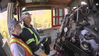 Steam Locomotive Cab Ride on Alberta Prairie Railway #41