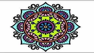 COLOREO MI MANDALA EN PAINT 3D ❤