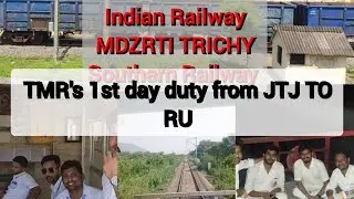 1st day on duty of train manager goods guard
