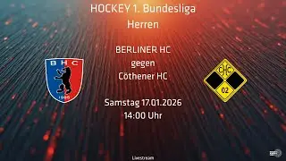 Berliner HC - Cöthener HC |Herren| 17.01.2026 |Anpfiff: 14:00