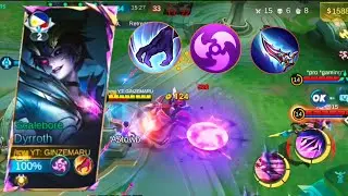 HOW TO DEAL REVAMP GUSION PHYSICAL & MAGIC DAMAGE USING DYRROTH EMBLEM | MLBB - GINZEMARU