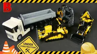 Custom LEGO Minifigure Scale Construction Vehicles! CAT, Volvo, Renault!