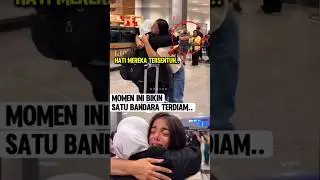 Bikin mewek‼️Momen haru ini bikin satu bandara terdiam #haru #sedih #videoshort #muslimpulsee