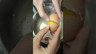 Cracking Egg In Boiling Water #asmr #cracking #egg