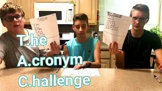 The Acronym Challenge