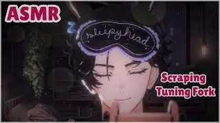 Binaural Scraping, Tuning Fork, And Whispers, Close Your Eyes and Fall Asleep! 💤   [3Dio ASMR]