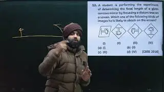Q-12 Light : reflection and refraction from Educart : A student is performing the experiment of dete