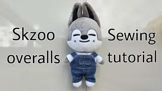 Skzoo overalls sewing tutorial - hand sewn