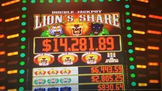 Akafuji Slot LIVE!! LIONS SHARE 9 LINE Dollar Slot Machine★ Max Bet $9 LIVE PLAY Barona Casino