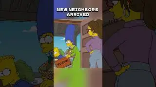 The Simpsons Met Their Lamborghini Neighbors 😳 #bestmoments #simpsons #cartoon