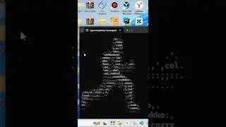 CMD orqali yugurayotgan odam! CMD code! #cmd  #programming