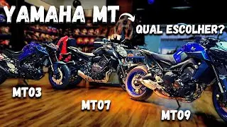 Comparativo Yamaha MT: Descubra as Diferen&ccedil;as entre MT-03, MT-07 e MT-09!