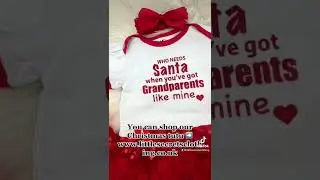 Personalised Christmas Outfit for Baby Girl's | Baby's 1st Christmas Dress I Christmas Gift