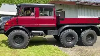 Unimog 6 x 6 von LESA beim Jahrestreffen 2023  der Regionalgruppe Nordbaden des Unimog-Club...