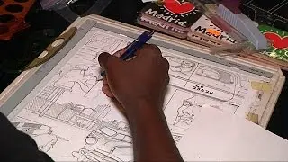 Nigerian comics artist promotes African superheroes