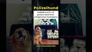 Polizeihund posiert nach erfolgreicher Festnahme! 🐕&zwj;🦺🚔
