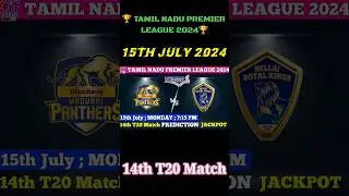 Nellai Royal Kings vs Madurai Panthers 14th T20 match | 15th July 2024 #shorts #youtubefeed #tnpl
