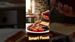 🍽️ Traditional British Breakfast 🇬🇧 | Full English Morning Feast | Smart Foods