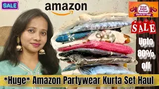 Latest Amazon Festive/Partywear Kurta/Kurti Set Haul | Office Edition | Amazon Great Indian Sale |