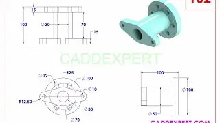 Solidwork Tutorial |Part Modelling | Pipe Drawing |#SolidworkTutorial #Partmodelling