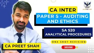 SA 520- Analytical Procedure | CA INTER AND FINAL | DETAILED CONCEPT