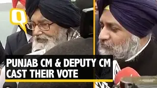 The Quint: Punjab CM and Deputy CM Cast Their Vote