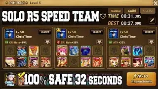 SOLO R5 Speed Team 100% Safe Summoners War