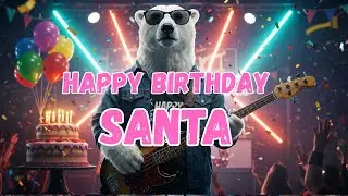 SANTA Happy Birthday Song - Happy Birthday to Santa