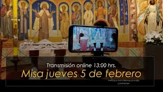 Misa  jueves 5 de febrero