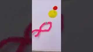 easy fish 🐠 pipe cleaner craft 💡#shortsfeed #youtube #short #ytshorts #funny #viralvideo
