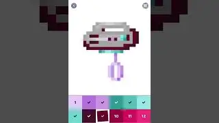 Pixel Hand Mixer #pixelart #game #art #kitchen #appliances