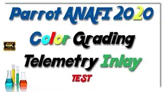 Parrot ANAFI 2020 Color Grading P-log, Telemetry Inlay Test. Gigastone 4K 32G