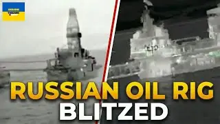 Ukrainian Drones Blitz 3 Major Russian Oil Rigs in Shock Night Attack!