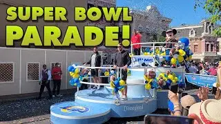 Incredible scene at Super Bowl Celebration parade at Disneyland